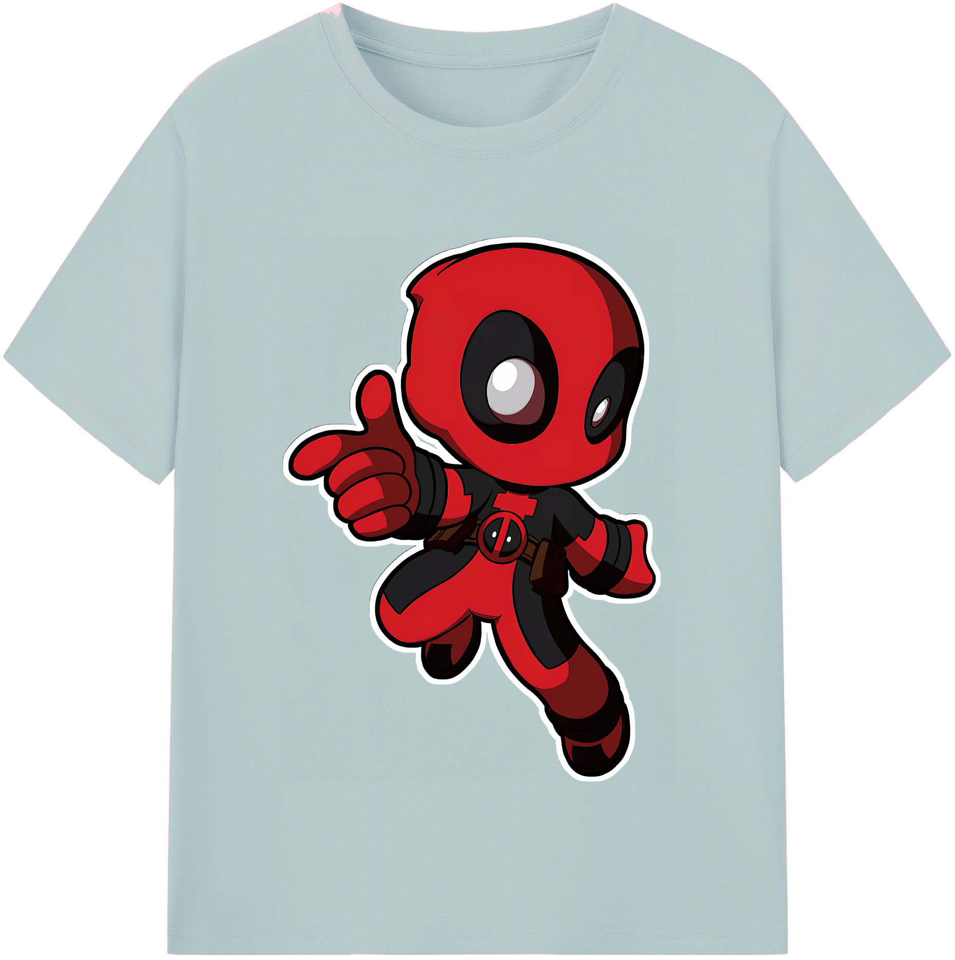 （画像用） Deadpool デッドプール 綿100％半袖Tシャツ（フロントプリント）